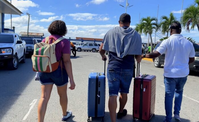 Airport Pickup by the Safe Trips Haiti team welcoming two people at the airport